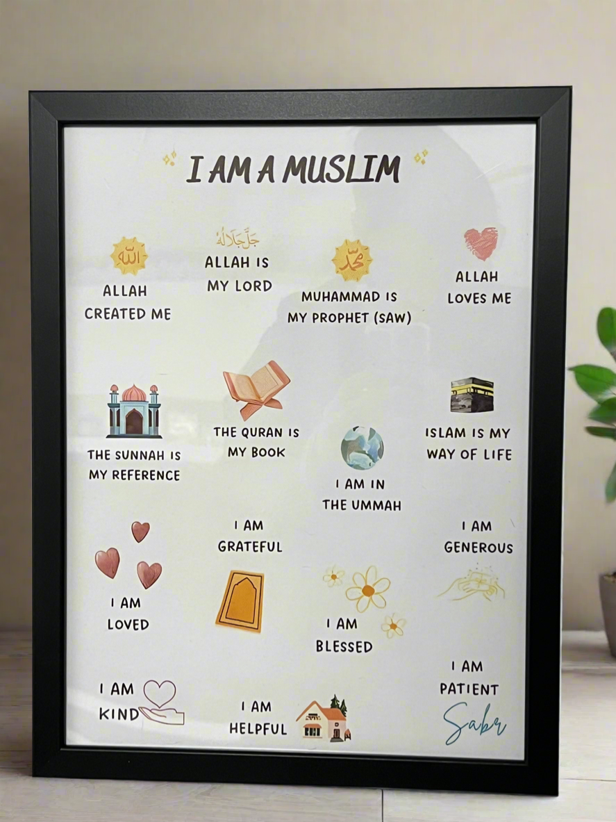 “I Am a Muslim” Canvas