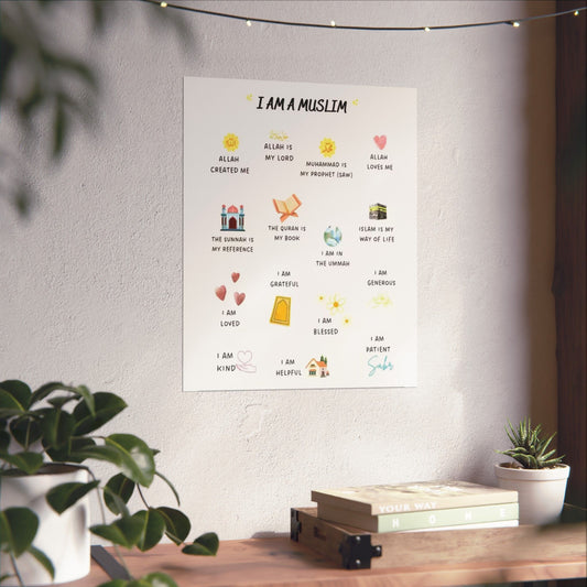“I Am a Muslim” Canvas