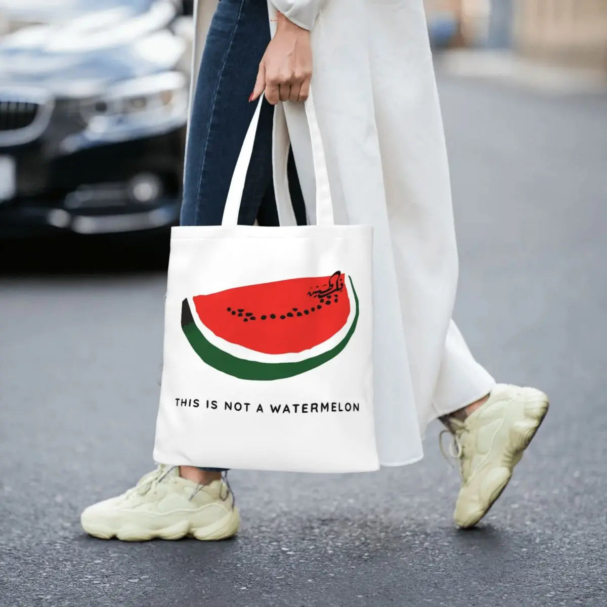 This Is Not A Watermelon" Tote Bag